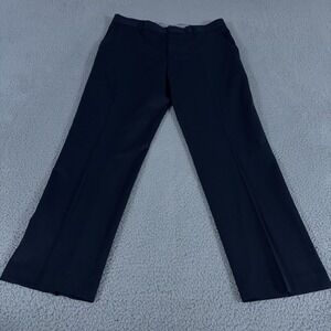 Banana Republic Pants Mens 36x32 Navy Tailored Fit Traveler Wool Slacks Trousers